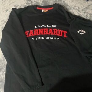 Nascar Black Long Sleeve Shirt with Red Accents